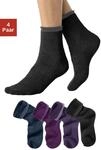 Kuschelsocken LAVANA "Damen Frotteesocken", Damen, Gr. 39-42, bunt (1x petrol, 1x