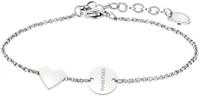 Armband LIEBESKIND BERLIN "Schmuck Edelstahl Together Today Everyday Herz", silber
