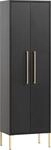 Midischrank SCHILDMEYER "Sarah", schwarz, B:46,2cm H:154,7cm T:30,1cm,
