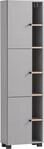Hochschrank WELLTIME "Lugo, Hochschrank, Made in Germany, B: 45 cm", grau