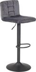 Barhocker HELA "Amanda II H", grau, B:40cm H:85cm T:48cm, Hocker, Barhocker, drehbar,