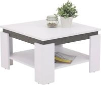 Couchtisch HELA "TIM", wei&szlig; (wei&szlig;, anthr), B:68cm H:41cm T:68cm, Tische,