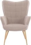 Sessel BYLIVING "UTA", beige (sandfarben), B:72cm H:97cm T:80cm, Sessel, Sessel,
