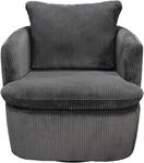 Sessel BYLIVING "HARMONY", grau (dunkelgrau), B:72cm H:78cm T:77cm, Sessel, Sessel,