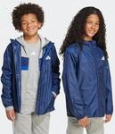 Regenjacke ADIDAS SPORTSWEAR "J RAIN JKT", Jungen, Gr. 152, blau (dunkelblau),