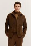 Hemdjacke BUGATTI "Regular Fit", Herren, Gr. 46, braun (80, braun), 75% Wolle,...