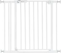 T&uuml;rschutzgitter HAUCK "Clear Step Set 2 inklusive Verl&auml;ngerung 9 cm, White", Baby,
