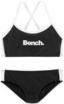 Bustier-Bikini BENCH., Jungen, Gr. 122/128, N-Gr, schwarz-wei&szlig; (schwarz, wei&szlig;),
