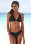 B&uuml;gel-Bikini-Top LASCANA "Omara", Damen, Gr. 42, Cup E, schwarz, Microfaser,