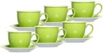 Tasse RITZENHOFF & BREKER "Milchkaffee Tassen mit Untertassen Doppio 350 ml 6er Set",