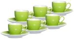 Tasse RITZENHOFF & BREKER "Espressotassen und -untertassen Doppio 80 ml 6er Set",