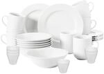 Geschirr-Set SELTMANN WEIDEN "Fr&uuml;hst&uuml;cks-Set Rondo/Liane 24er Set wei&szlig;", wei&szlig;,