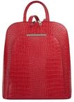 Cityrucksack CLUTY, Damen, Gr. B/H/T: 28cm x 29cm x 12cm, onesize, rot, Leder,