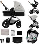 Kombi-Kinderwagen KINDERKRAFT "MOOV 2 XL", Baby, grau, Stahl, Kinderwagen