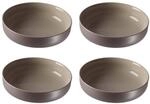Schale RITZENHOFF & BREKER "Schalen Jasper &oslash; 19.0 cm 4er Set", grau (taupe), L:19cm,