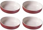 Schale RITZENHOFF & BREKER "Schalen Jasper &oslash; 19.0 cm 4er Set", lila (beere), L:19cm,