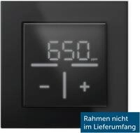 HOMEMATIC IP Smart-Home-Zubeh&ouml;r "Glas-Wandthermostat mit CO2-Sensor", schwarz,
