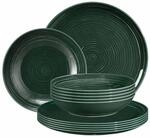 Geschirr-Set SELTMANN WEIDEN "Tafelservice Terra 12er Set", gr&uuml;n (moosgr&uuml;n), 12,