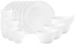 Geschirr-Set SELTMANN WEIDEN "Fr&uuml;hst&uuml;cks-Set Life Fashion 18er Set", wei&szlig; (luxury