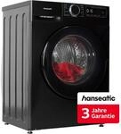 HANSEATIC Waschmaschine "HWMA714ABI", Energieeffizienz: A, schwarz, B:60cm H:85cm