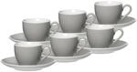 Tasse RITZENHOFF & BREKER "Espressotassen und -untertassen Doppio 80 ml 6er Set",