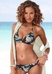 Bikini-Hose VENICE BEACH "Lori", Damen, Gr. 34, N-Gr, schwarz (schwarz, bedruckt),