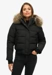 Steppjacke SUPERDRY "EVEREST HOODED BOMBER JKT", Damen, Gr. XS, schwarz,...
