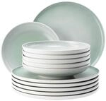 Geschirr-Set SELTMANN WEIDEN "Tafelservice Sento Home 12er Set", gr&uuml;n (aura mint),