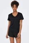 1100000002199 ONLY PLAY "ONPCORE LIFE VN SS REG TEE NOOS", Damen, Gr. XS, schwarz