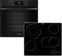 PRIVILEG Backofen-Set "BAKO Turn&Go Steam 420", Energieeffizienz: A+, schwarz