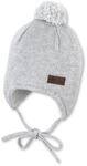 Bommelm&uuml;tze STERNTALER "Strickm&uuml;tze Bommelmix", M&auml;dchen, Gr. 39, silber...