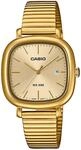 Quarzuhr, gold (goldfarben, gelbgoldfarben), CASIO TIMELESS COLLECTION, Armbanduhren,