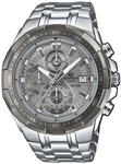 Chronograph CASIO EDIFICE, silber (silberfarben, grau), Armbanduhren, Herren,