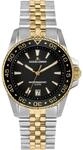 Quarzuhr JACQUES LEMANS "Liverpool Diver", gold (silberfarben, schwarz, schwarz),