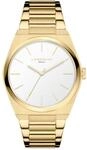 Quarzuhr LIEBESKIND BERLIN "Minimalist 48 mm", gold (goldfarben), Armbanduhren,