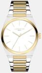 Quarzuhr LIEBESKIND BERLIN "Minimalist 48 mm", silbergoldfarben, Armbanduhren,