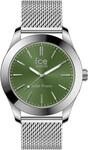 Solaruhr ICE-WATCH "ICE steel - Medium - SOLAR 3H", silber (silberfarben, gr&uuml;n,