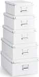 Aufbewahrungsbox ZELLER PRESENT, wei&szlig;, Pappe, Aufbewahrungsboxen, Aufbewahrungsbox,