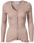Strickjacke ROSEMUNDE "Babette Silk Cardigan mit Seide", Damen, Gr. S, rosa...