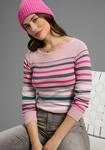 Langarmshirt KANGAROOS, Damen, Gr. 32/34, rosa (ros&eacute;), Rippware, Obermaterial: 100%