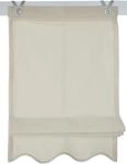 Raffrollo KUTTI "Olivia" Gr. 3, beige (natur), B:80cm H:140cm, Obermaterial:...