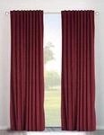 Vorhang OTTO HOME "Velvet uni" Gr. 1, rot, B:140cm H:145cm, Polyester, Gardinen,