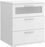 Nachtkommode FMD, wei&szlig;, B:45cm H:53,5cm T:38cm, Holzwerkstoff, Sideboards,