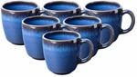 Tasse "Kaffeetassen Lave 190 ml 6er Set", blau (bleu), Steingut, LIKE. BY VILLEROY &