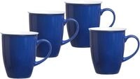 Becher RITZENHOFF & BREKER "Doppio", blau, H:10cm &Oslash;:9cm, Porzellan, Trinkgef&auml;&szlig;e,