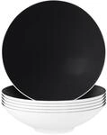 Suppenteller SELTMANN WEIDEN "Suppenteller Life Fashion &oslash; 20 cm 6er Set", schwarz