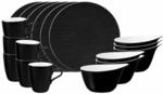 Geschirr-Set SELTMANN WEIDEN "Fr&uuml;hst&uuml;cks-Set Life Fashion 18er Set", schwarz