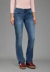 Bootcut-Jeans ARIZONA "Shaping", Damen, Gr. 34, N-Gr, blau (blau used),...