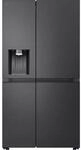 LG Side-by-Side "GSLE81EPBD", Energieeffizienz: D, schwarz (schwarz metallic),