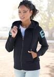 Kapuzensweatjacke ELBSAND "Kalea", Damen, Gr. L (40), marine, Sweatware,